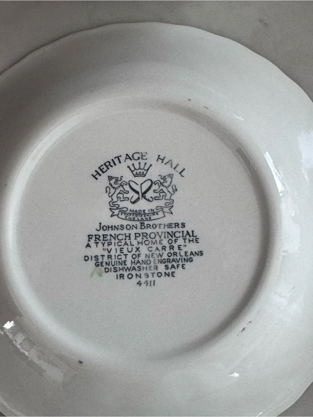 Vintage Johnson Bros Heritage Hall England Soup&Cereal Bowl Set of 4